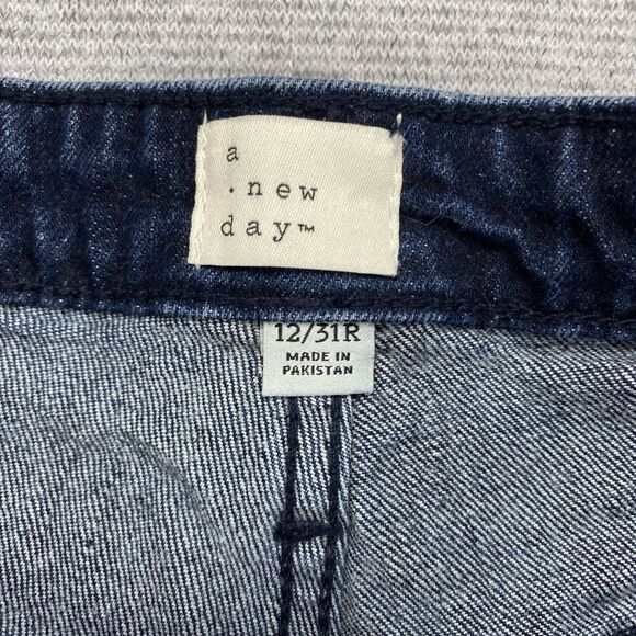 A New Day Women's Bootcut Jeans High-Rise Straight Fit  Blue Size 12 R MSRP: $29 - Picture 14 of 16